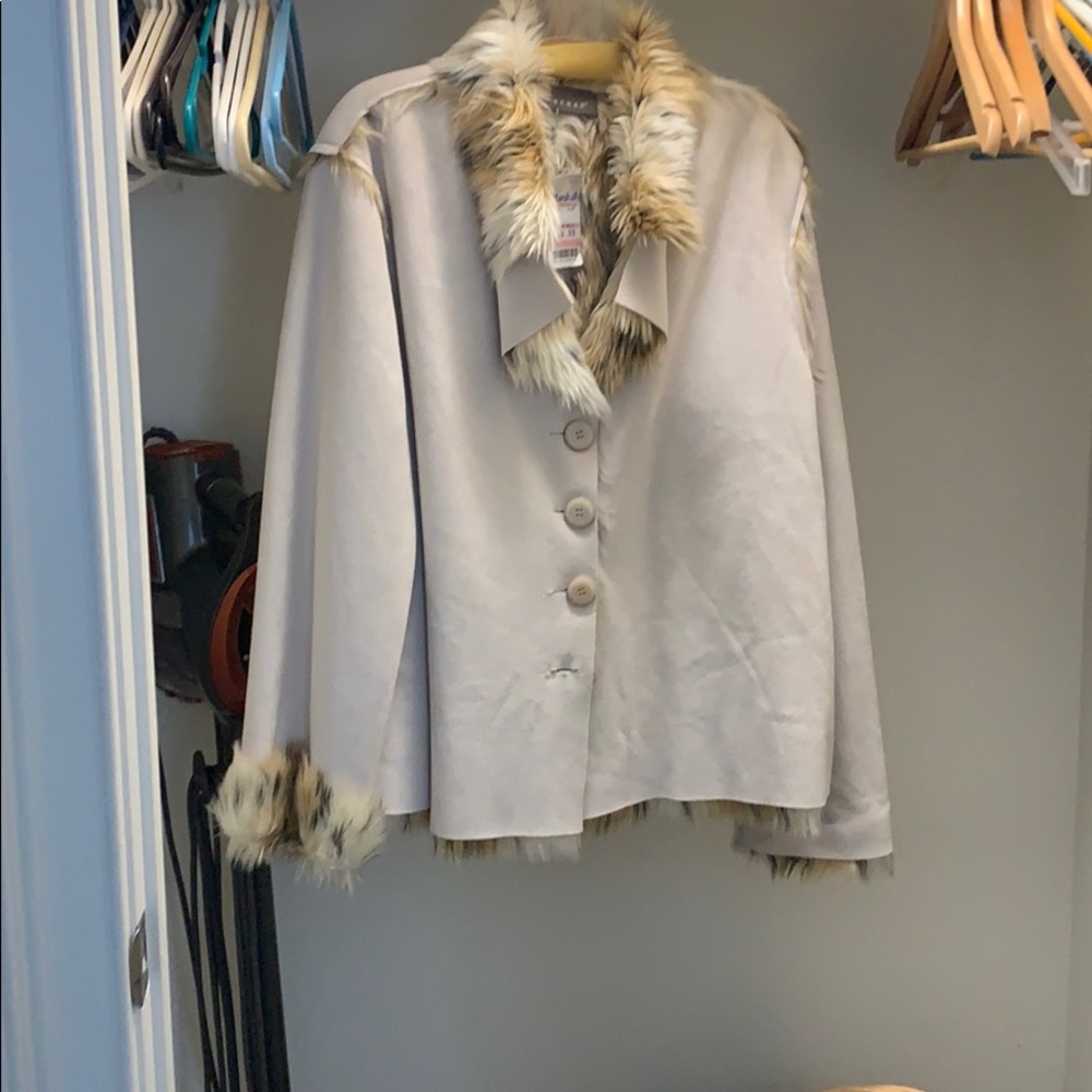 Faux fur jacket